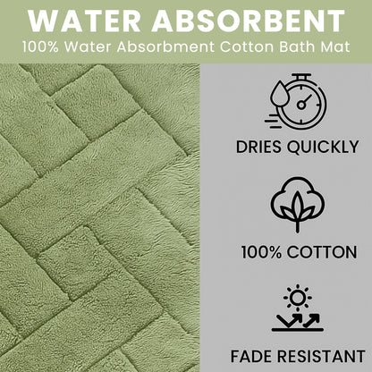 Bali Bath Mat & Pedestal Set Luxurious Super Absorbent Extra-Soft Cotton Mats for Bathroom Comfort and Style in Multiple Colours by OLIVIA ROCCO
