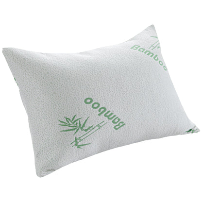 Bamboo Memory Foam Pillow Hypoallergenic Cooling Luxury Premium Fibre Filling for Superior Comfort and Support by OLIVIA ROCCO