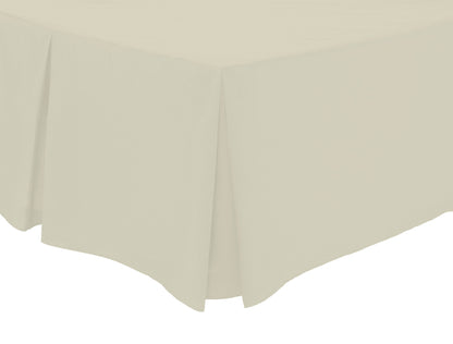 Basics Fitted Pleated Valance Super Soft Indus Valley Cotton Blend Sheet Multiple Sizes and Colours Luxurious Bedding OEKO-TEX Certified by OLIVIA ROCCO