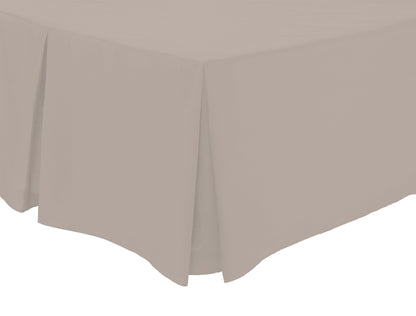 Basics Fitted Pleated Valance Super Soft Indus Valley Cotton Blend Sheet Multiple Sizes and Colours Luxurious Bedding OEKO-TEX Certified by OLIVIA ROCCO