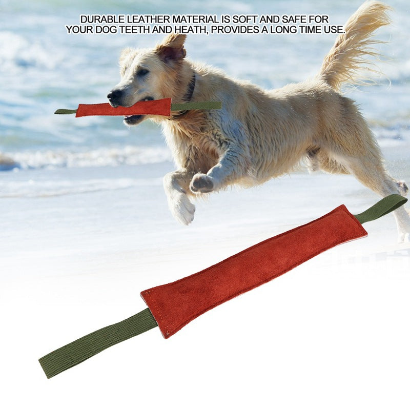 TUGME Dog Biting Stick Training Stick Biting Cowhide Biting Stick Training Dog Bite Force Training