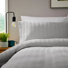 Belgravia Grey Microfibre Duvet Cover Set with Pillowcases Soft Easy Care Modern Quilt Bedding Bed Linen Set by OLIVIA ROCCO