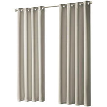 Blackout Natural Eyelet Curtains Thermal Ring Top Window Treatment for Living Room & Bedroom by OLIVIA ROCCO