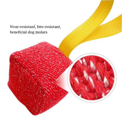 TUGME Pet Biting Pillow Chewing Teeth Coarse Hemp Interactive Dog Training