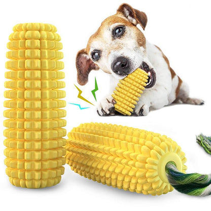 TUGME  PROKEl Dog Chew Toys Corn Stick Toy For Smal  MediumLarge Breed 5.8   Squeak Corn Stick Ropetoy