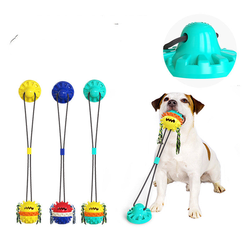 Strengthen Single And Double Sucker Leaking Ball Dog Toy