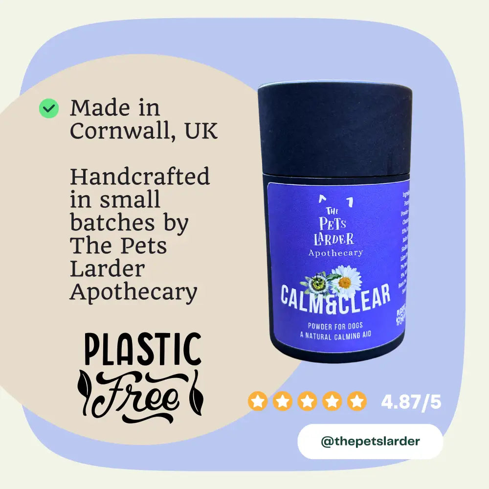 Calm & Clear – Natural Herbal Calming Supplement for Dogs