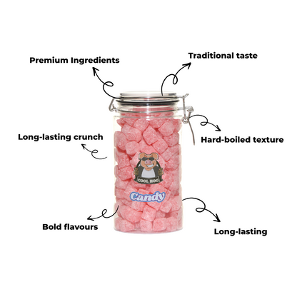 Traditional Wrapped Lemon Sherbet Candy Gifting Jar