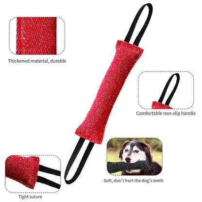 TUGME Durable Dog Bite Stick Creative Dog Tug Chew Stick For Teeth Cleaning, Ideal For Medium Breeds Stick For Interactive