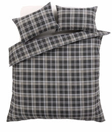Check Luxurious Cotton-Rich Duvet Set with Pillowcases Soft Durable Bedding in All Sizes Stylish Bedroom Decor OEKO-TEX Certified by OLIVIA ROCCO