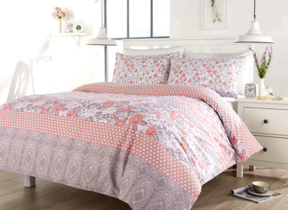Chelsea Floral Duvet Set Luxurious Cotton-Rich Bedding in Single Double King Super King Sizes Comfortable Durable and Ideal for Master and Guest Rooms by OLIVIA ROCCO
