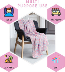 Colourful Super Soft Kids Rainbow Blanket Large Thick Teddy Fleece Throw for Snuggling and Home Decor Ideal Gift for Birthdays and Holidays 130 x 180 cm by OLIVIA ROCCO