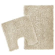 Como 2 Piece Natural Bath Mat & Pedestal Set Non-Slip Super Absorbent Cotton Bathroom Mats by OLIVIA ROCCO