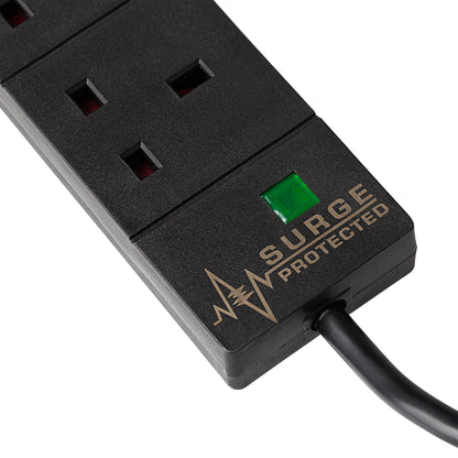 Maplin 2m 4 Socket Extension Lead with Surge Protection