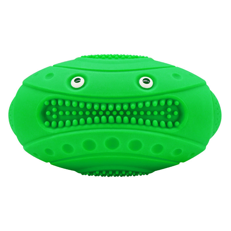 TUGME Creative Frog Rugby Water Floating Dog Toy Sound