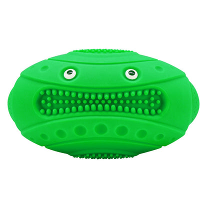 TUGME Creative Frog Rugby Water Floating Dog Toy Sound