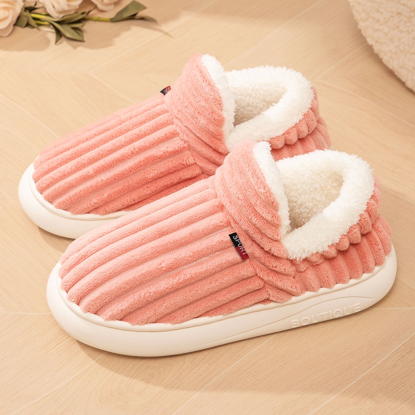 Cotton Shoes Winter Women's Home Slippers Cotton