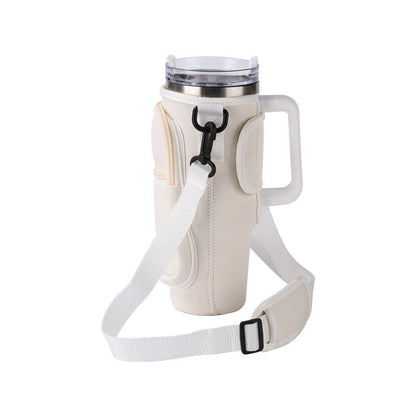 Cup Cover Car Handle Cup Cup Cover Crossbody Strap
