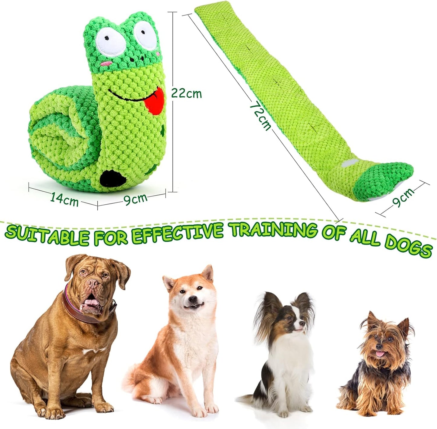TUGME Squeak Dog Toys Stress Release Game For Boredom Dog Puzzle Toy IQ Training Snuffle Toys Foraging Instinct Training Suitable For Small Medium And Large Dogs