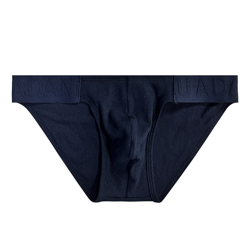 Solid Color High-fork Low-waist Briefs Sexy Full-wrapped Hip-excited Pouch Underwear