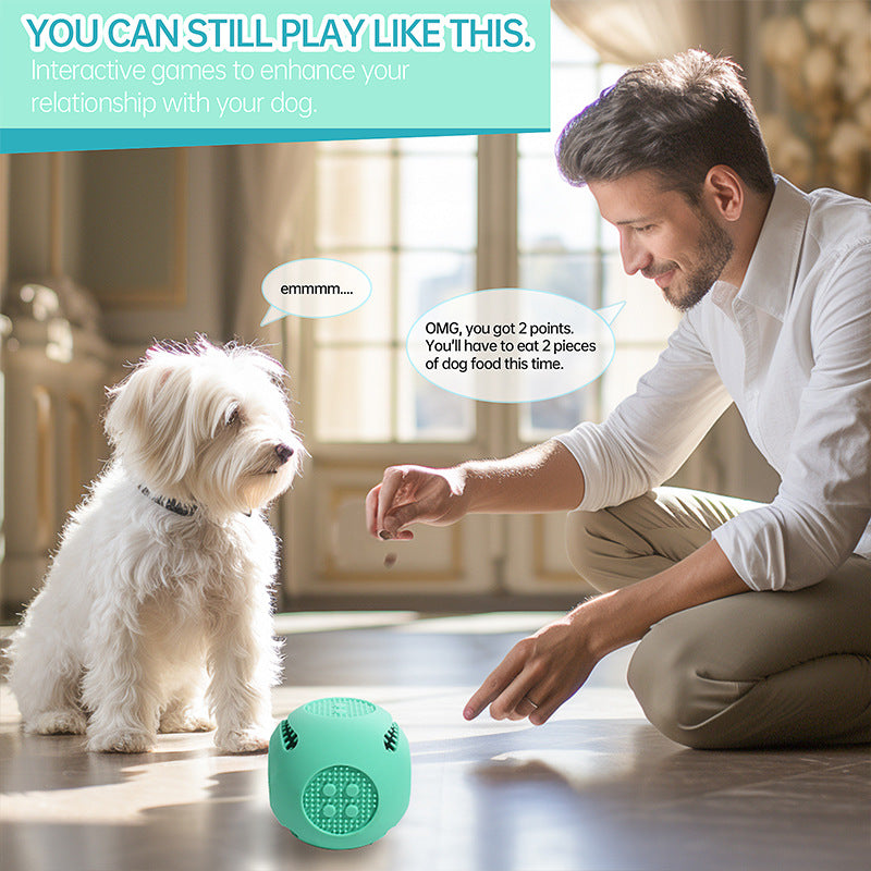 TUGME Pet Dog Toy Ball Cat Toy Outdoor Bite-resistant Puzzle Anti-choking Molar Cleaning Food-grade Silicone Leaking Food Ball