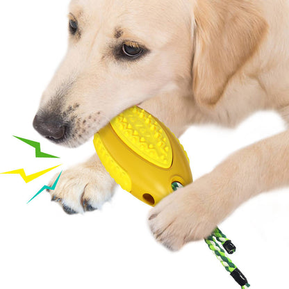 TUGME  Voice Leaky Molars Rugby Dog Toy