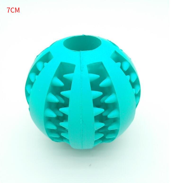 TUGME Pet Slow Feeder Dog Toy Cute Funny Rubber Dog Ball Toy