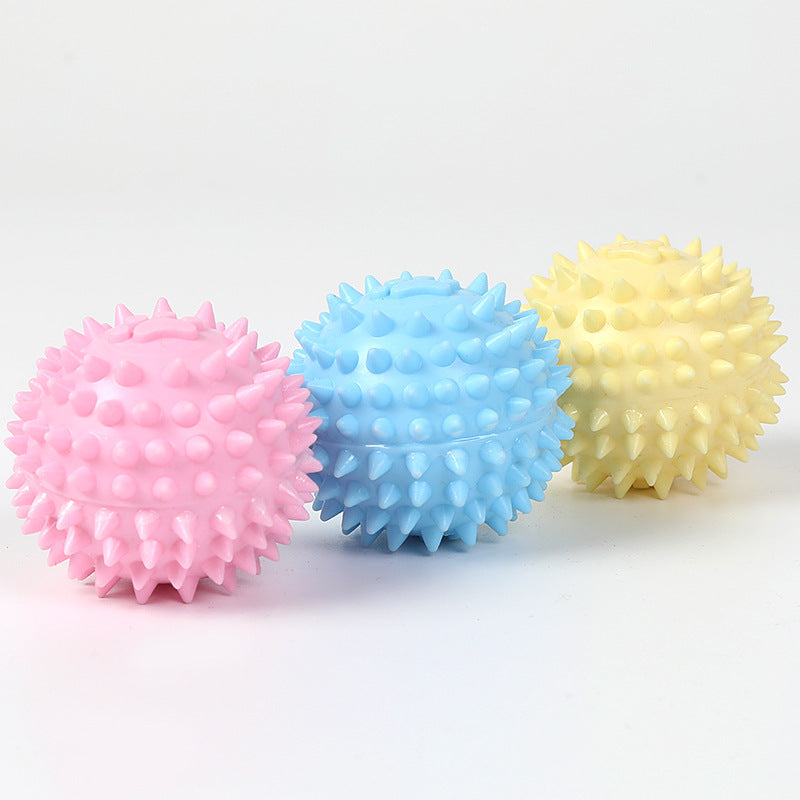 TUGME Dog Chewing Toy Interactive Rubber Ball For Small Large Dog Cat Pet Tooth Cleaning Indestructible Footprint Ball Pet Accessories