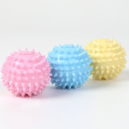 TUGME Dog Chewing Toy Interactive Rubber Ball For Small Large Dog Cat Pet Tooth Cleaning Indestructible Footprint Ball Pet Accessories