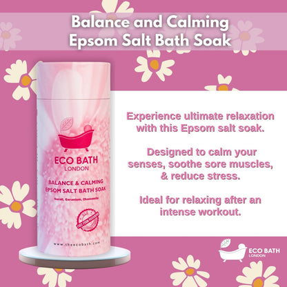 Anyu Calm - Eco Bath London Balance and Calming Epsom Salt Bath Soak - Tube