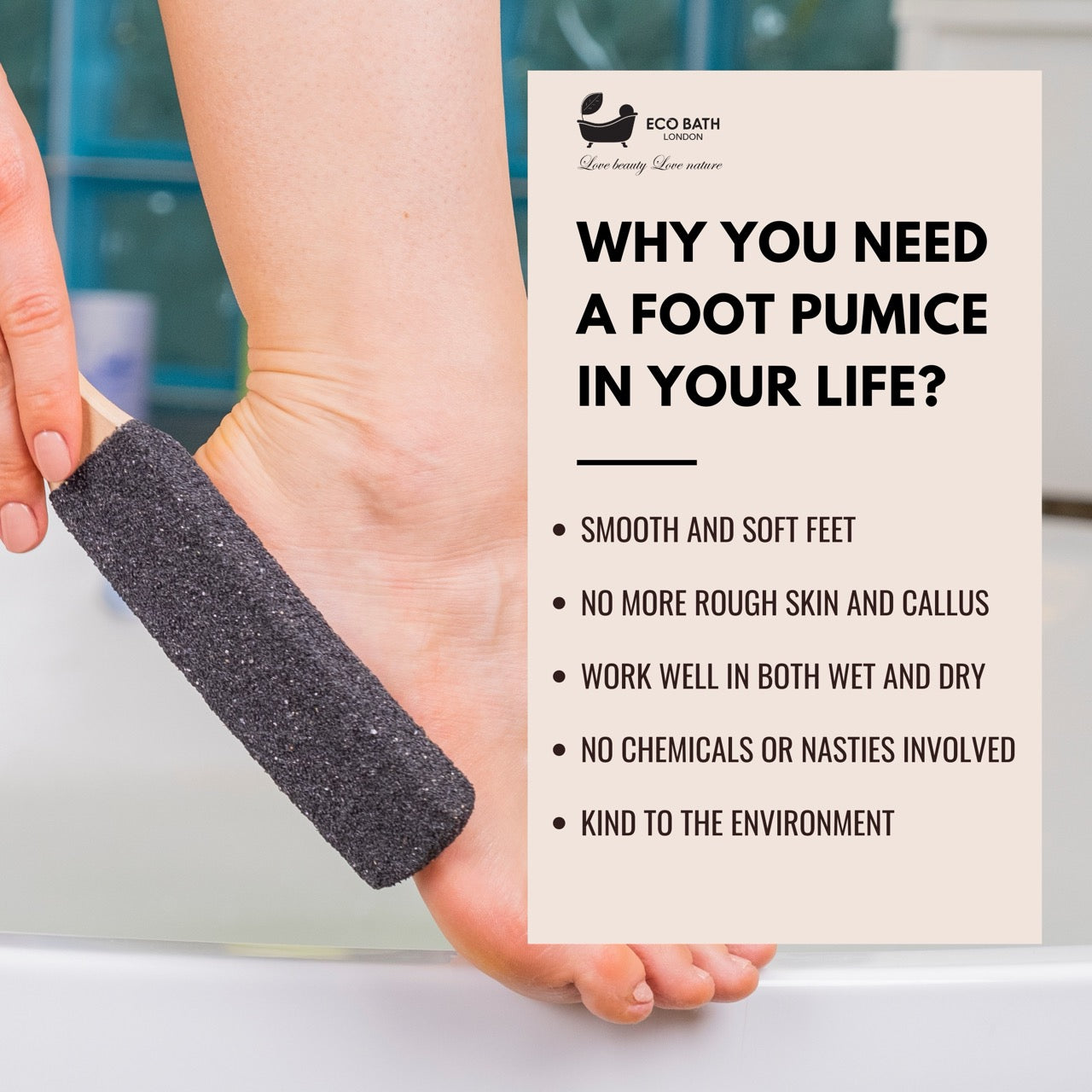 Eco Bath Natural Pumice Foot Files