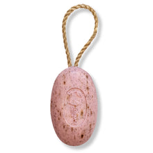 Eco Bath London Rose Soap on a Rope 220g - Luxurious and Eco Friendly Body Wash Bar with Shea Butter