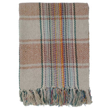 Eco-Friendly Recycled Cotton Picnic Blanket Check Stripe Design Super Soft Cozy Foldable and Packable for Beach Park Camping 130 x 150 cm by OLIVIA ROCCO