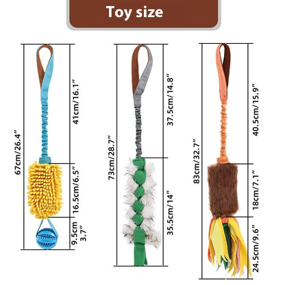 TUGME Cord Teether Bends And Hitches Bite-resistant Tug-of-war Woven Bends And Hitches Interactive Relieving Stuffy Pet Toy