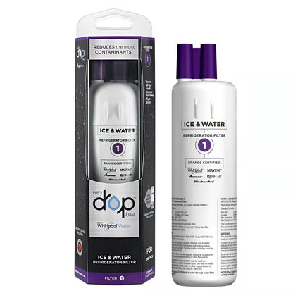 Refrigerator Filter Element Water Filter EDR1RXD1 Capacity: 200 gallons (1 to 4 Pack)