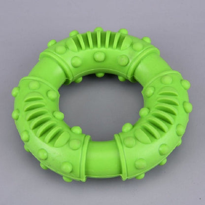 TUGME Pet Supplies Chewing Teeth Cleaning Teeth Rubber Interactive Circle Dog Toy Donut Donut Pet Toy