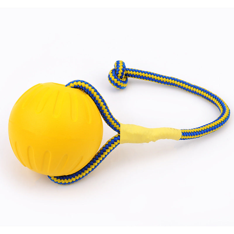 TUGME EVA Floating Pet Dog Training  Ball Puppy Bite Resistant Ball With Rope Pet Training Ball Chew Toys For Pet Supplies