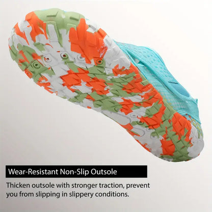 Women's Barefoot Aqua Shoes, Comfy Breathable Quick Drying Water Shoes, Suitable For Beach Diving Fitness Surfing for Koningsdag/King's Day Lake blue & other colors