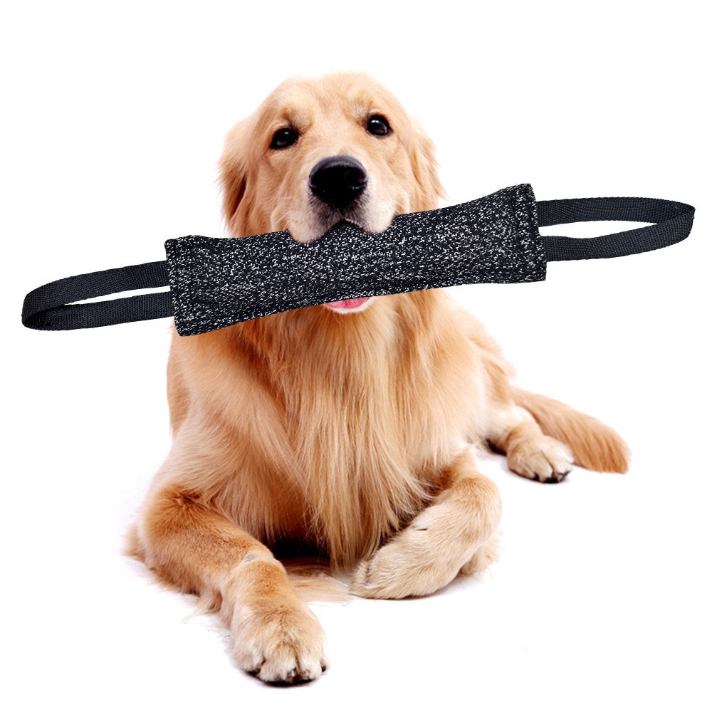 TUGME Durable Dog Bite Stick Creative Dog Tug Chew Stick For Teeth Cleaning, Ideal For Medium Breeds Stick For Interactive