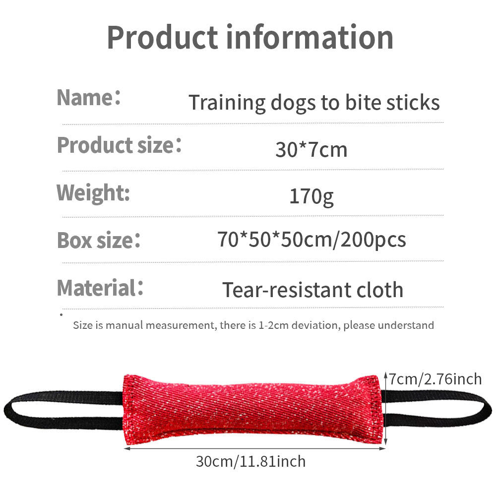 TUGME Durable Dog Bite Stick Creative Dog Tug Chew Stick For Teeth Cleaning, Ideal For Medium Breeds Stick For Interactive