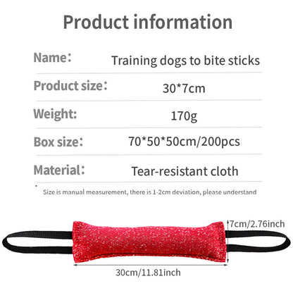 TUGME Durable Dog Bite Stick Creative Dog Tug Chew Stick For Teeth Cleaning, Ideal For Medium Breeds Stick For Interactive