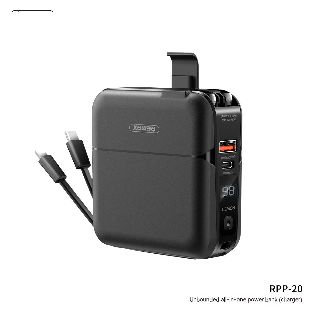 Unbounded Magnetic Power Bank With Plug