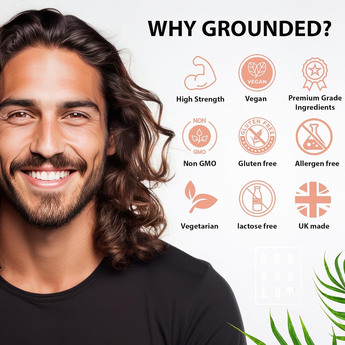 Grounded Biotin Hair Growth Complex 10,000mcg Tablets – Hair Strength, Thickness & Volume Support