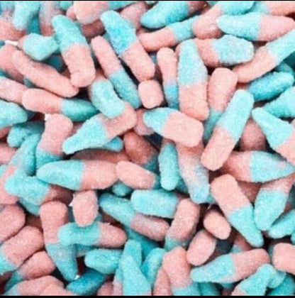 Fizzy bubblegum bottles
