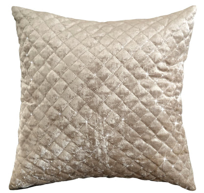 Kylie Duvet Set Luxurious Charcoal Gold Velvet Bedding with Quilted Trim & Diamante Detailing in Various Sizes by OLIVIA ROCCO