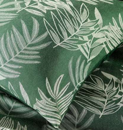 Leaf Jacquard Reversible Duvet Cover Sets in Grey and Pink with Cotton Blend for Ultimate Comfort Eco-Friendly Bedding in King Queen Double Single Sizes by OLIVIA ROCCO