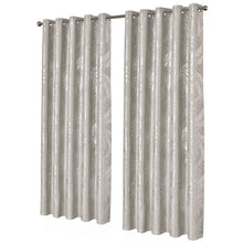 Leaf Natural Sparkle Blackout Curtains Super Soft Thermal Insulated Eyelet Drapes for Living Room & Bedroom 2 Panels by OLIVIA ROCCO