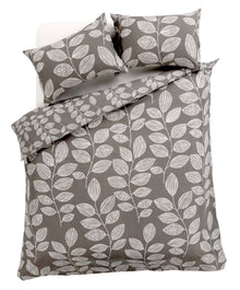 Leaves Design Cotton Rich Duvet Cover Set Nature-Inspired Soft Durable Bedding with Pillowcases for All Bed Sizes Multiple Colors by OLIVIA ROCCO