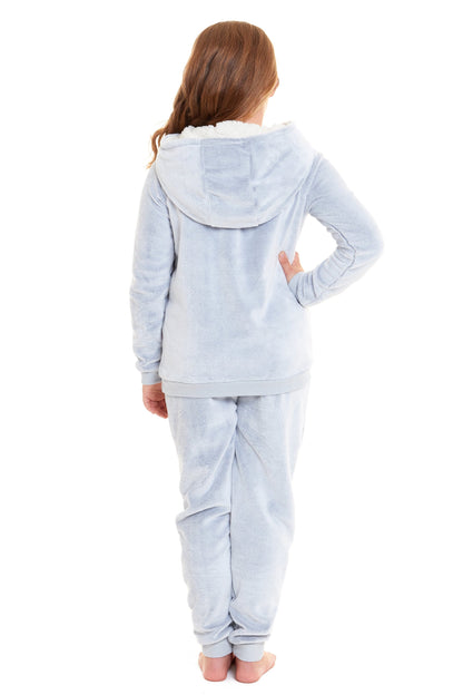 Matching Mother Daughter Koala Bear Hooded Pyjama Set Soft Plush Fleece Flannel Loungewear Nightwear for Women and Girls by Daisy Dreamer