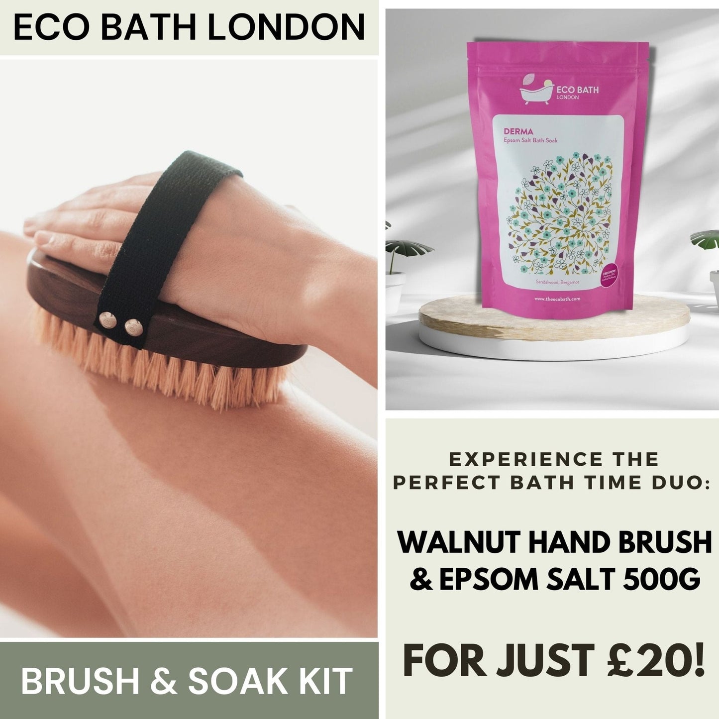 Mindful Moments: Eco Bath London Brush & Soak Kit